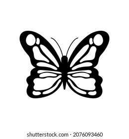 butterfly icon design template vector isolated illustration
