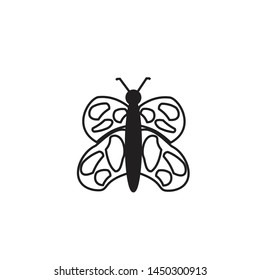BUTTERFLY ICON DESIGN , VECTOR EPS10