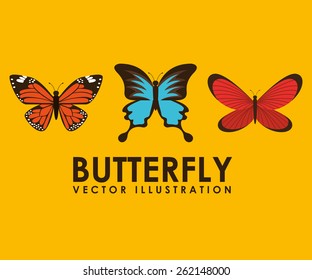 butterfly icon design, vector illustration eps10 graphic 