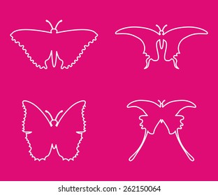 butterfly icon design, vector illustration eps10 graphic 