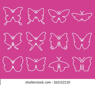 butterfly icon design, vector illustration eps10 graphic 