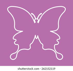 butterfly icon design, vector illustration eps10 graphic 