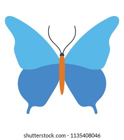 
A butterfly icon designed in the shape of swallowtail and indian leaf structure
