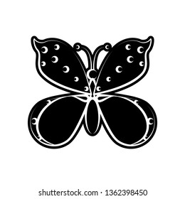 Butterfly icon. Element of dia de muertos for mobile concept and web apps icon. Glyph, flat icon for website design and development, app development