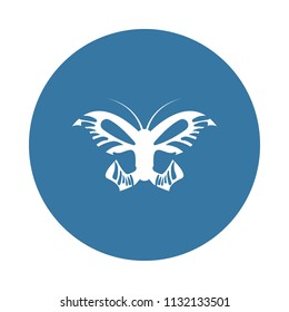 butterfly icon. Element of insect icons for mobile concept and web apps. Badge style butterfly icon can be used for web and mobile apps