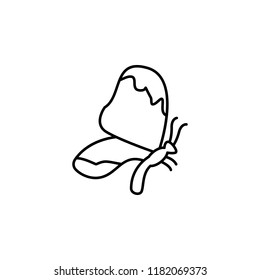 butterfly icon. Element of butterfly icon for mobile concept and web apps. Thin line butterfly icon can be used for web and mobile on white background