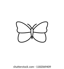 butterfly icon. Element of butterfly icon for mobile concept and web apps. Thin line butterfly icon can be used for web and mobile on white background
