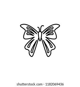 butterfly icon. Element of butterfly icon for mobile concept and web apps. Thin line butterfly icon can be used for web and mobile on white background