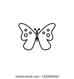 butterfly icon. Element of butterfly icon for mobile concept and web apps. Thin line butterfly icon can be used for web and mobile on white background
