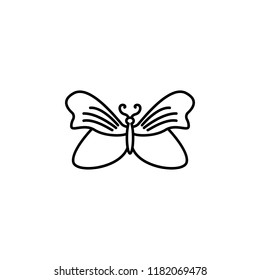 butterfly icon. Element of butterfly icon for mobile concept and web apps. Thin line butterfly icon can be used for web and mobile on white background