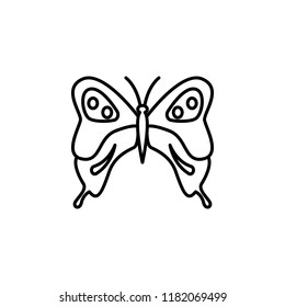 butterfly icon. Element of butterfly icon for mobile concept and web apps. Thin line butterfly icon can be used for web and mobile on white background