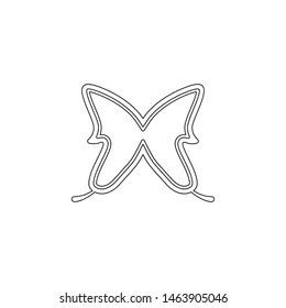 butterfly icon. Element of web for mobile concept and web apps icon. Outline, thin line icon for website design and development, app development