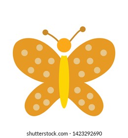 butterfly icon. flat illustration of butterfly vector icon for web
