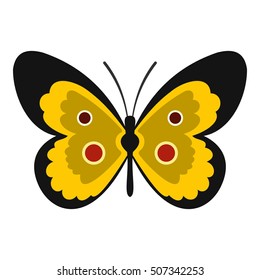 Butterfly icon. Flat illustration of butterfly vector icon for web