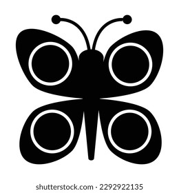 butterfly icon, fly vector, animal illustration
