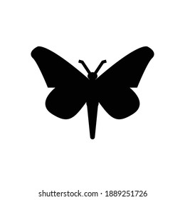 butterfly icon glyph style vector