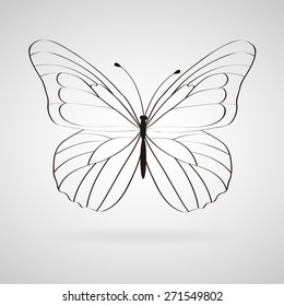 butterfly icon great for any use. Vector EPS10.