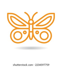 Icono de mariposa. Ideal para el invierno, la primavera, la agricultura, los animales, etc