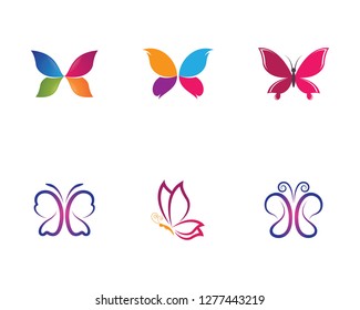 Butterfly icon illustration