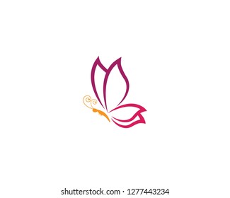 Butterfly icon illustration