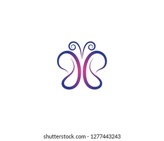 Butterfly icon illustration
