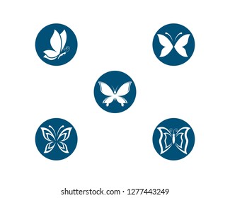 Butterfly icon illustration