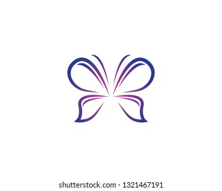 Butterfly icon illustration