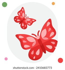 Butterfly Icon Illustration, for web, app, infographic, etc