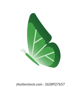 Butterfly icon isolated. Butterfly icon in flat style
