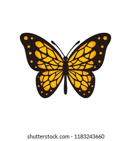 Plantilla de logotipo vectorial de mariposa