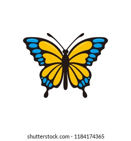 Butterfly icon isolated on white background