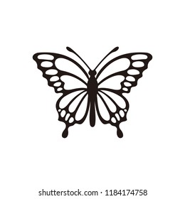 Butterfly icon isolated on white background