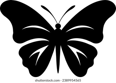 Butterfly icon isolated on white background