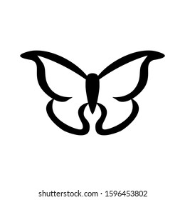 butterfly icon isolated sign symbol vector illustration - high quality black style vector icons
