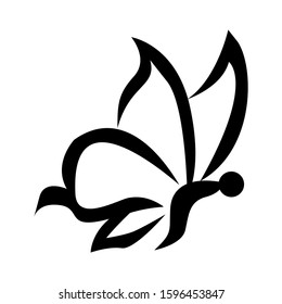butterfly icon isolated sign symbol vector illustration - high quality black style vector icons
