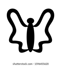 butterfly icon isolated sign symbol vector illustration - high quality black style vector icons

