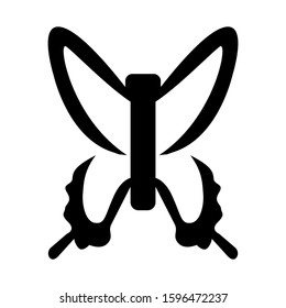butterfly icon isolated sign symbol vector illustration - high quality black style vector icons
