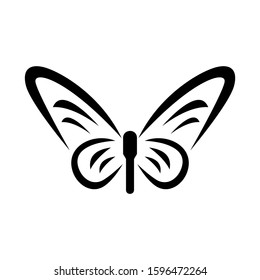 butterfly icon isolated sign symbol vector illustration - high quality black style vector icons
