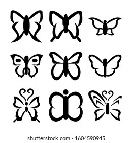 butterfly icon isolated sign symbol vector illustration - Collection of high quality black style vector icons
