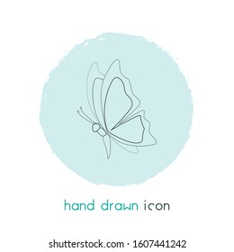 Butterfly icon line element. Vector illustration of butterfly icon line isolated on clean background for your web mobile app logo design.