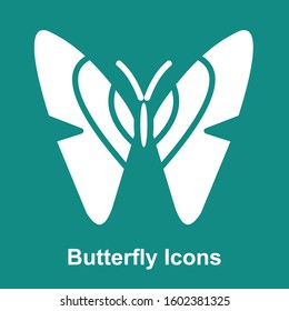 Butterfly icon in linear style. Vector illustration