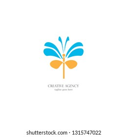 butterfly icon logo