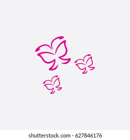 butterfly icon logo