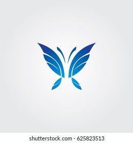 butterfly icon to logo animal