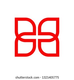 Butterfly icon logo design