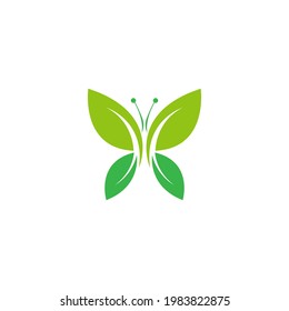 Butterfly icon logo design concept template illustration vector