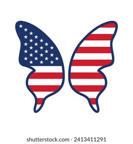 Butterfly icon logo design illustration