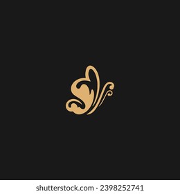 butterfly icon logo icon design template Vector,
