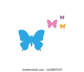 Butterfly icon logo design vector illustration