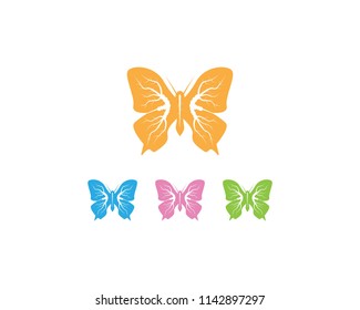 Butterfly icon logo design vector illustration